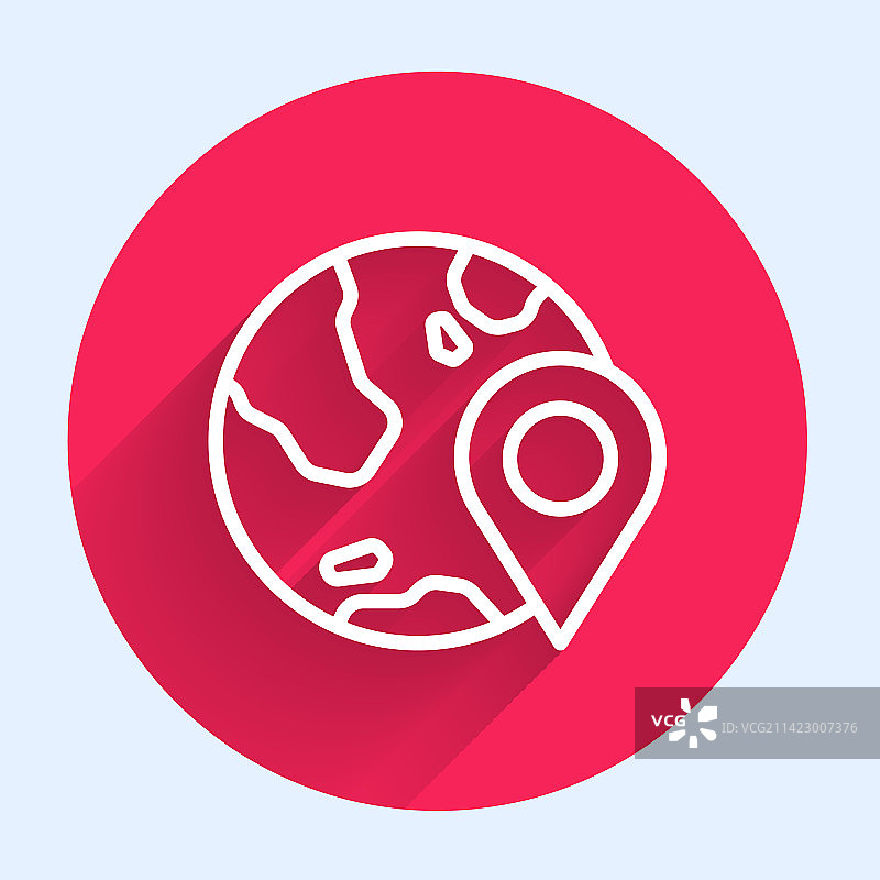 地球上的位置图标图片素材