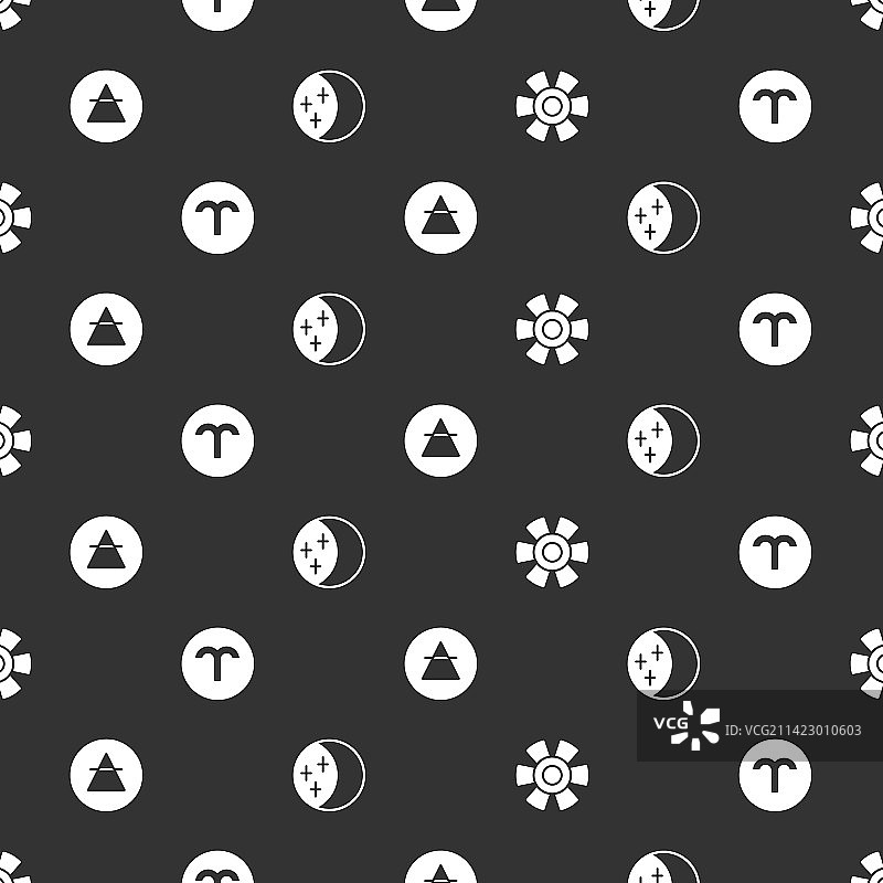 太阳白羊座黄道空气元素和日食合集图片素材