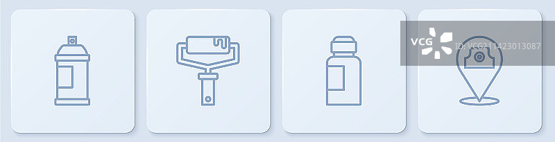 油漆喷雾罐、水粉罐、染料图片素材