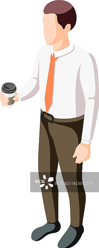 2.5D风格的办公室职员图片素材