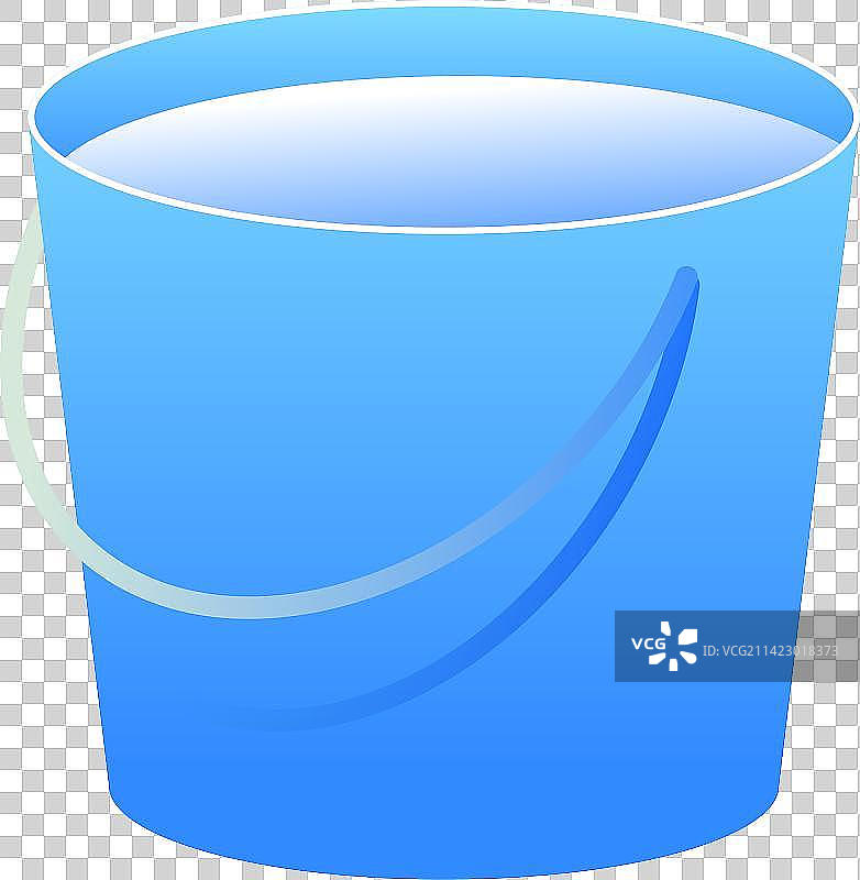 植树节工具蓝色水桶图片素材