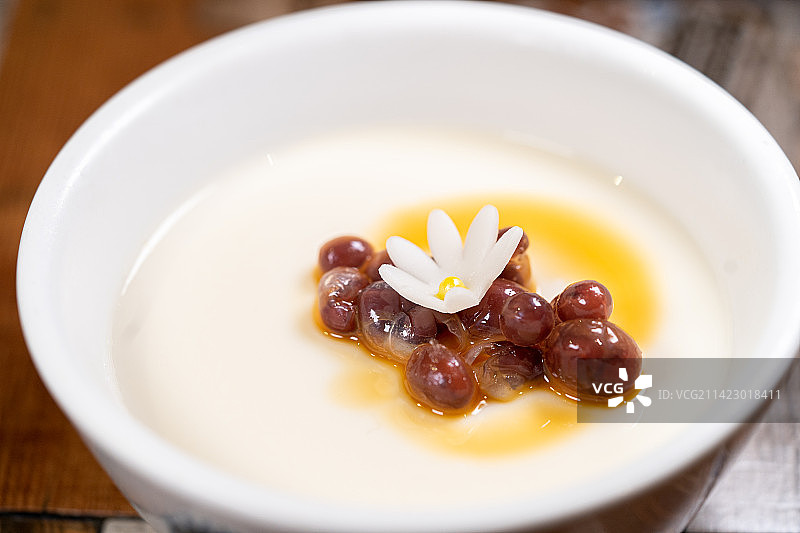 传统客家菜 客家豆花布丁图片素材