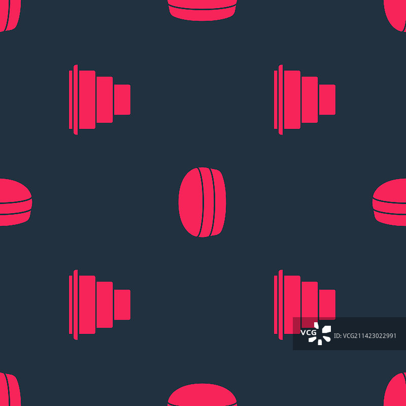 蛋糕和马卡龙饼干无缝图案图片素材