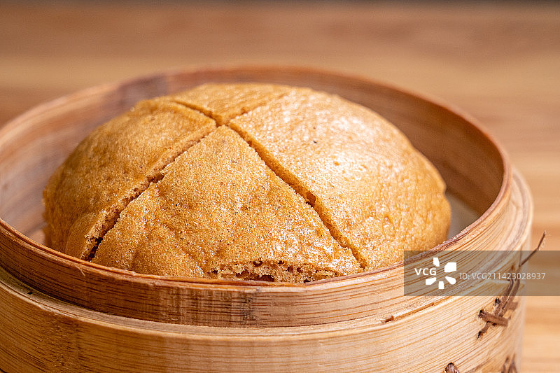 粤式茶楼点心 马拉糕图片素材