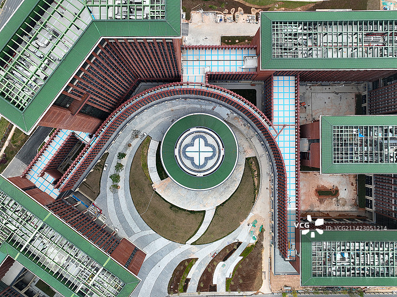 广东省深圳市光明区中山大学深圳校区航拍图片素材