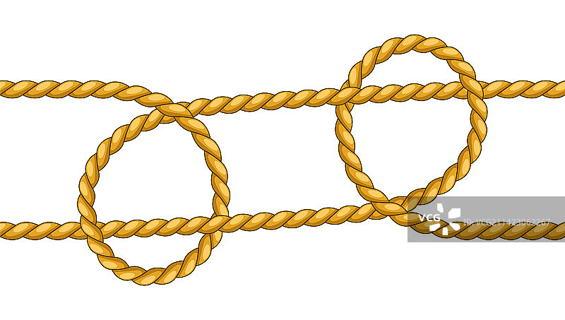 黄麻绳结航海渔具图片素材