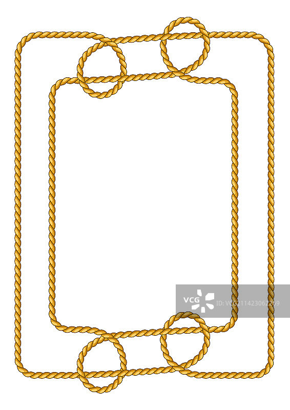 黄麻绳结航海渔具框架图片素材