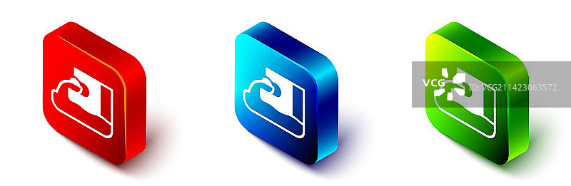 2.5D废水图标，白色背景图片素材