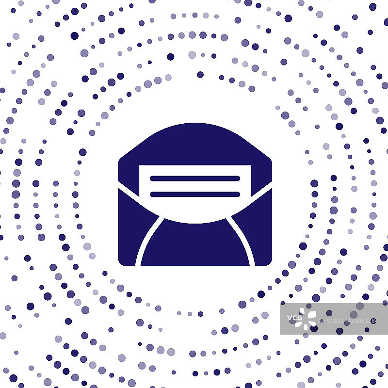 蓝色邮件和电子邮件图标图片素材