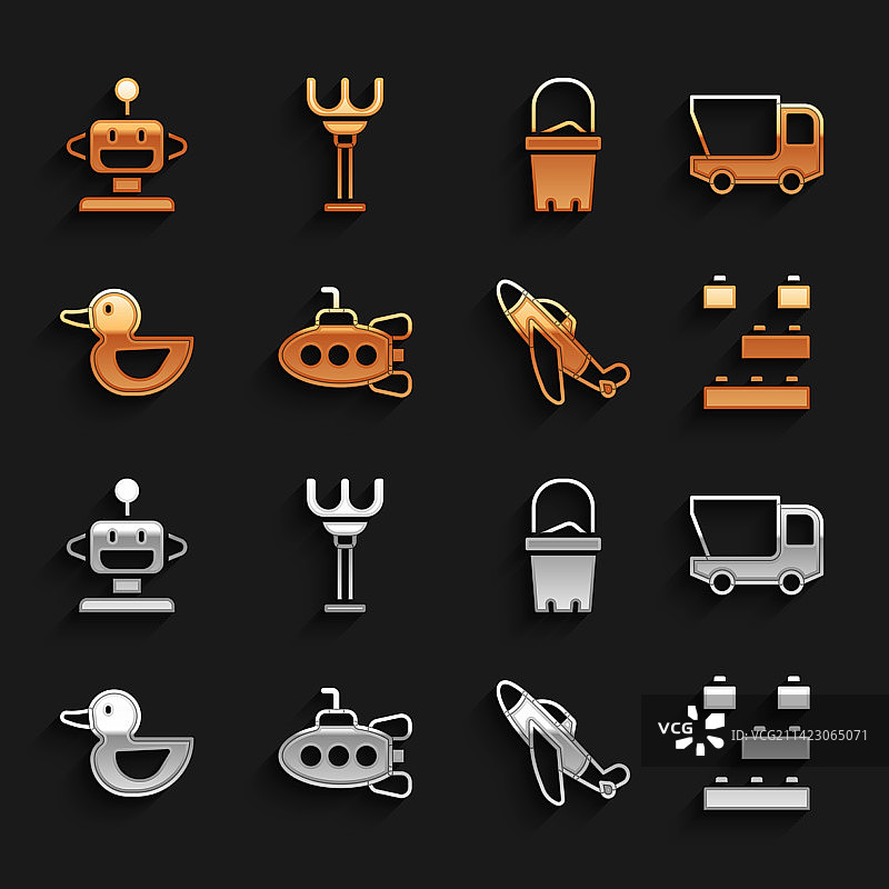 潜艇玩具卡车积木图片素材