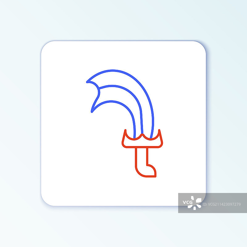 游戏图标线条剑图片素材