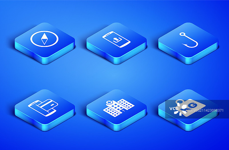 重量风向标医疗医院建筑组合图片素材