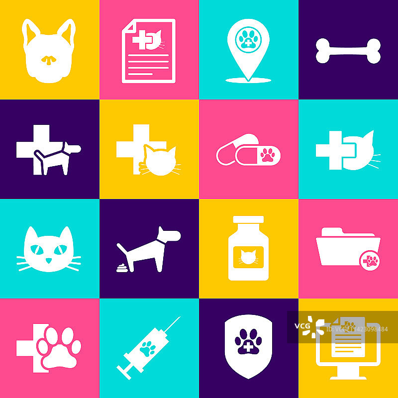 宠物临床记录：医疗监护图片素材
