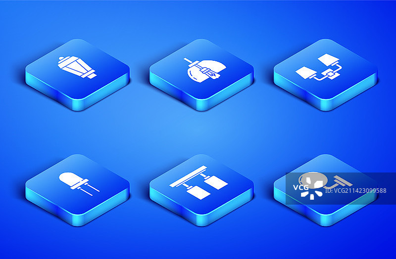 壁灯或壁式灯具花园灯LED轨道灯组合图片素材