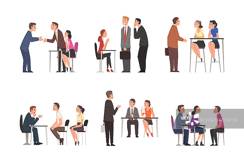 求职面试和招聘人员会议图片素材
