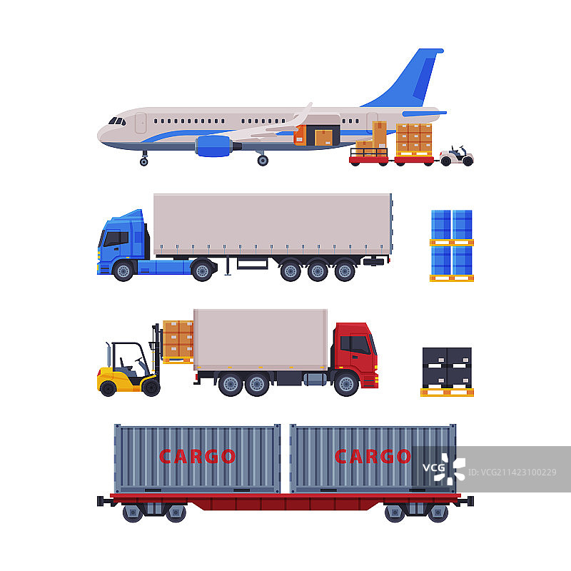 仓库与集装箱运输图片素材