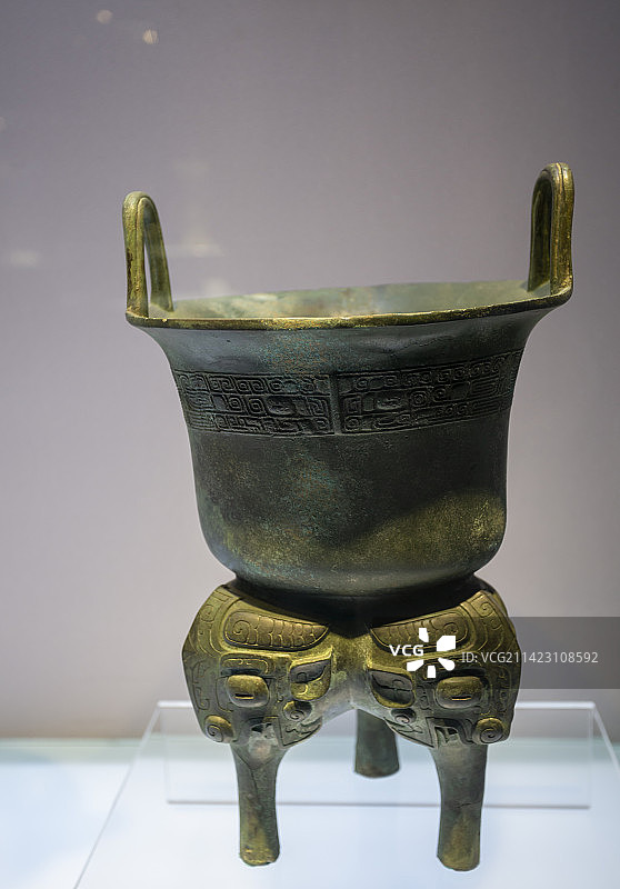 食器，西周，兽面纹，保利艺术博物馆图片素材