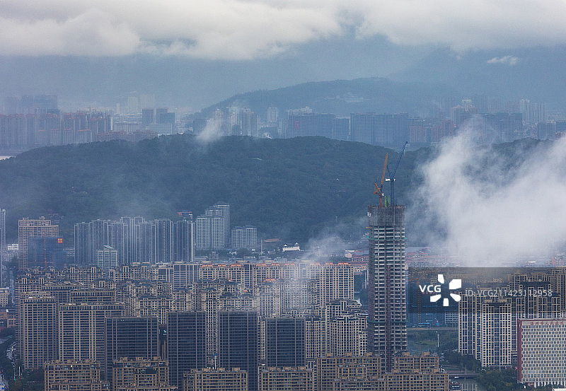 温州瓯海区的城市建设图片素材