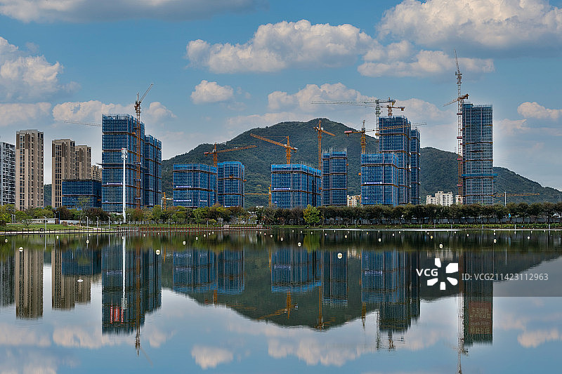 温州瓯海区的城市建设图片素材