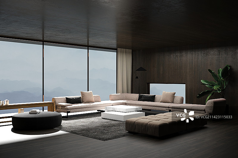 现代风格，起居室，无人，客厅图片素材