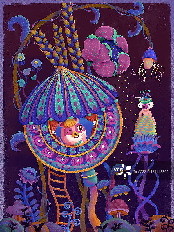 小老鼠的装饰小家图片素材