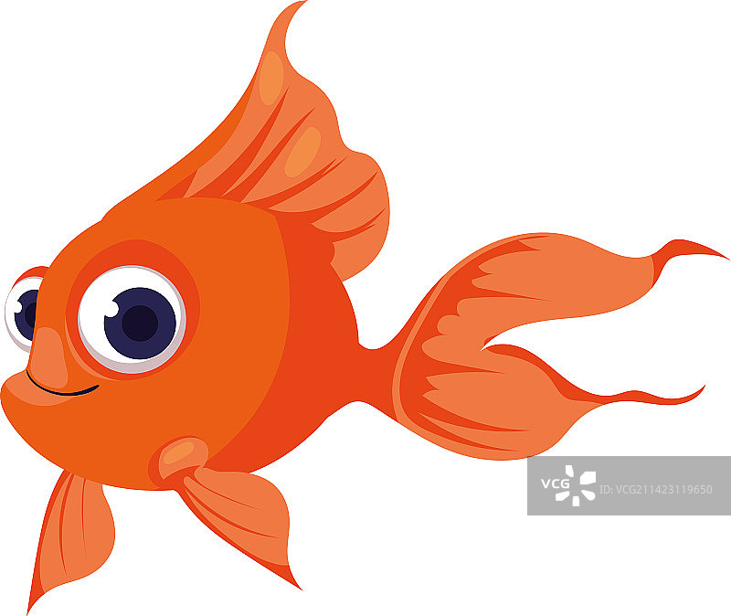 金鱼卡通图标图片素材