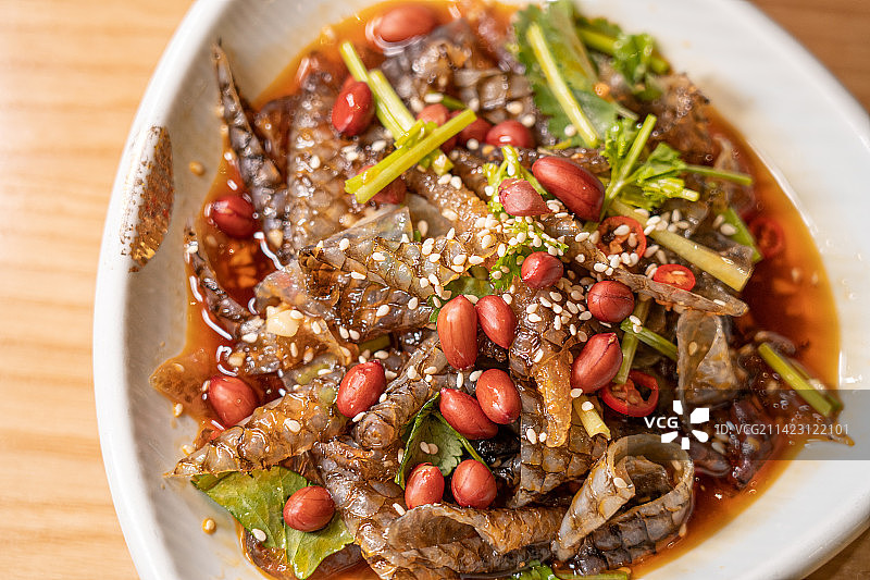 特色凉菜 凉拌鱼皮图片素材