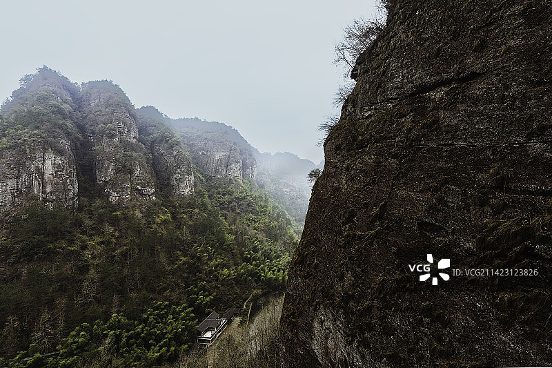 千丈幽谷丹霞地貌图片素材