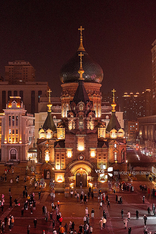 哈尔滨圣·索菲亚教堂图片素材