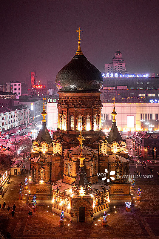 哈尔滨圣·索菲亚教堂图片素材