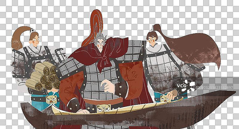 纸上谈兵插画元素图片素材