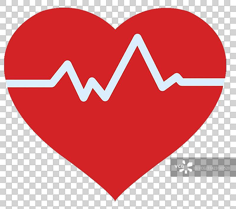 心形心电图图片素材