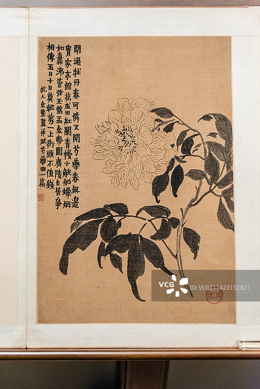 清代扬州八怪之一金农的杂画图图片素材