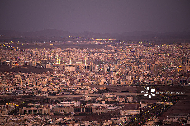 沙特阿拉伯麦地那全景图片素材