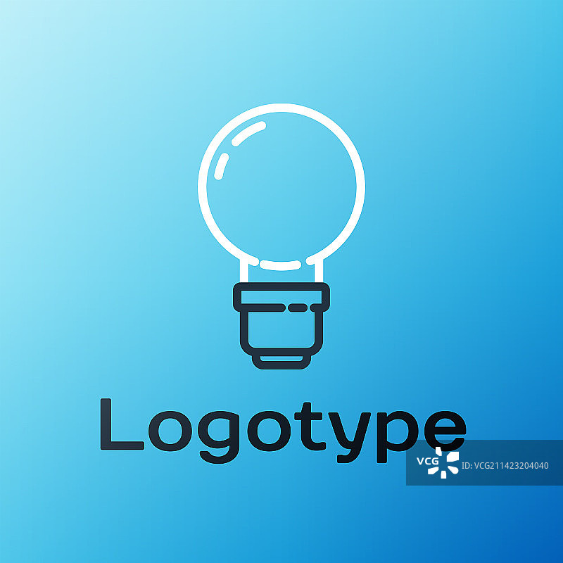 线条灯泡创意理念图标图片素材