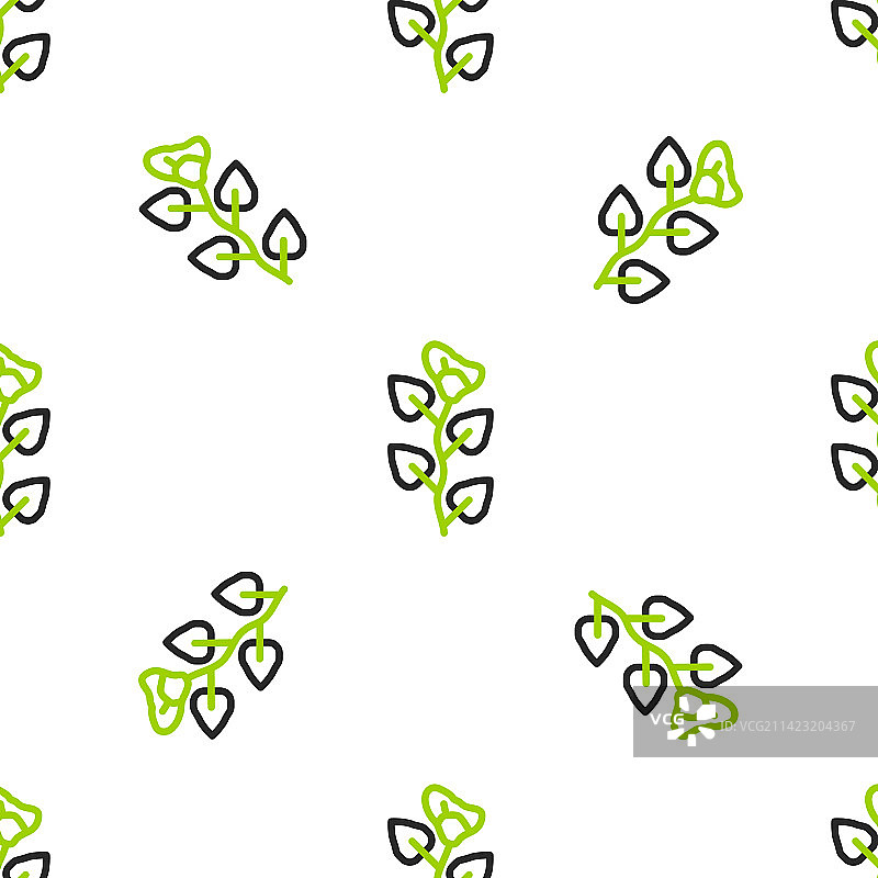 树枝线条图标无缝图案图片素材