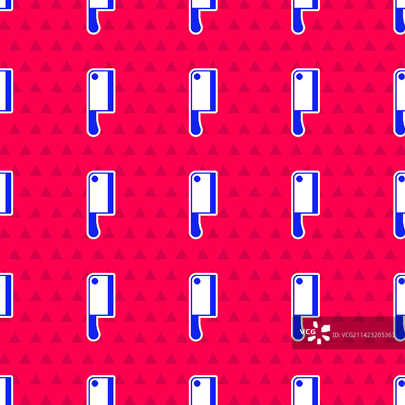 蓝色绞肉机图标无缝图案图片素材