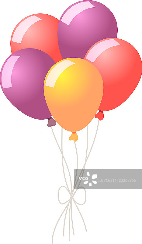 2.5D气球图片素材