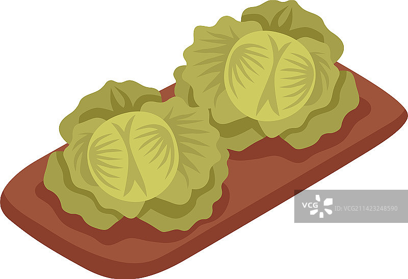 2.5D卷心菜图标图片素材