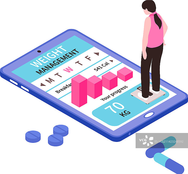 体重管理App图标图片素材