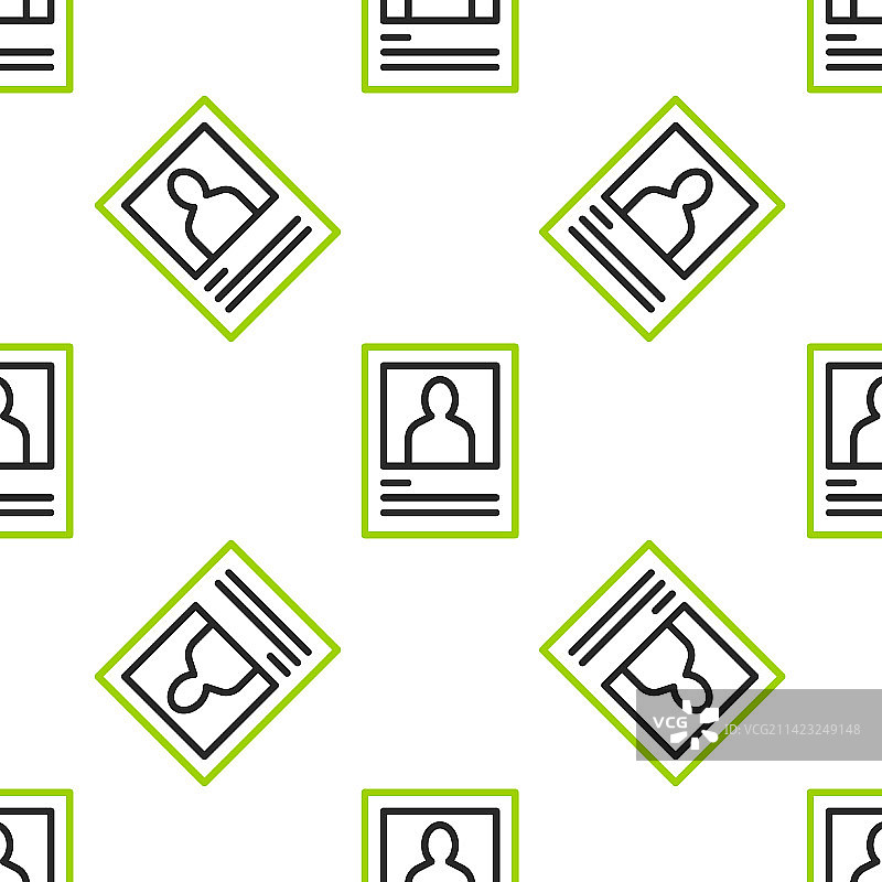 线条通缉海报图标无缝图案图片素材