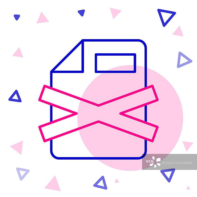 白色背景上的线条删除文件文档图标图片素材