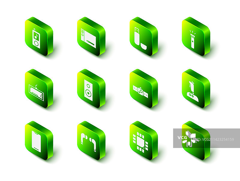 绘图板、U盘、手电筒套装图片素材