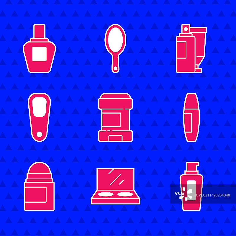 止汗剂、除臭剂、彩妆粉套装图片素材