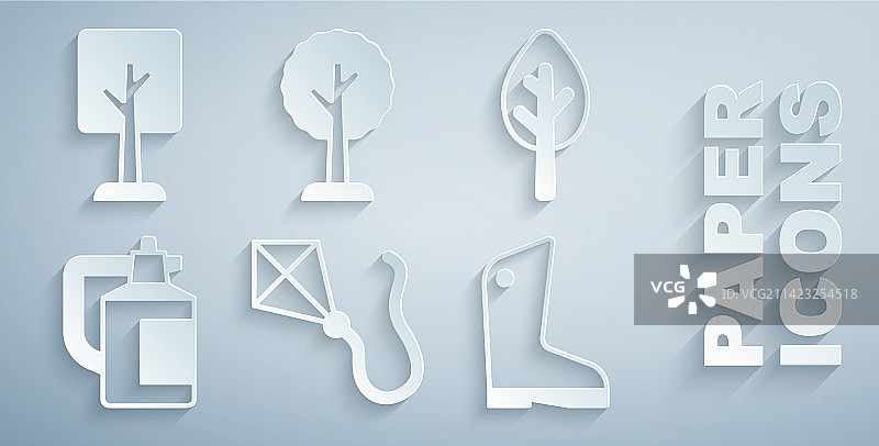 风筝森林花园肥料喷雾器套装图片素材