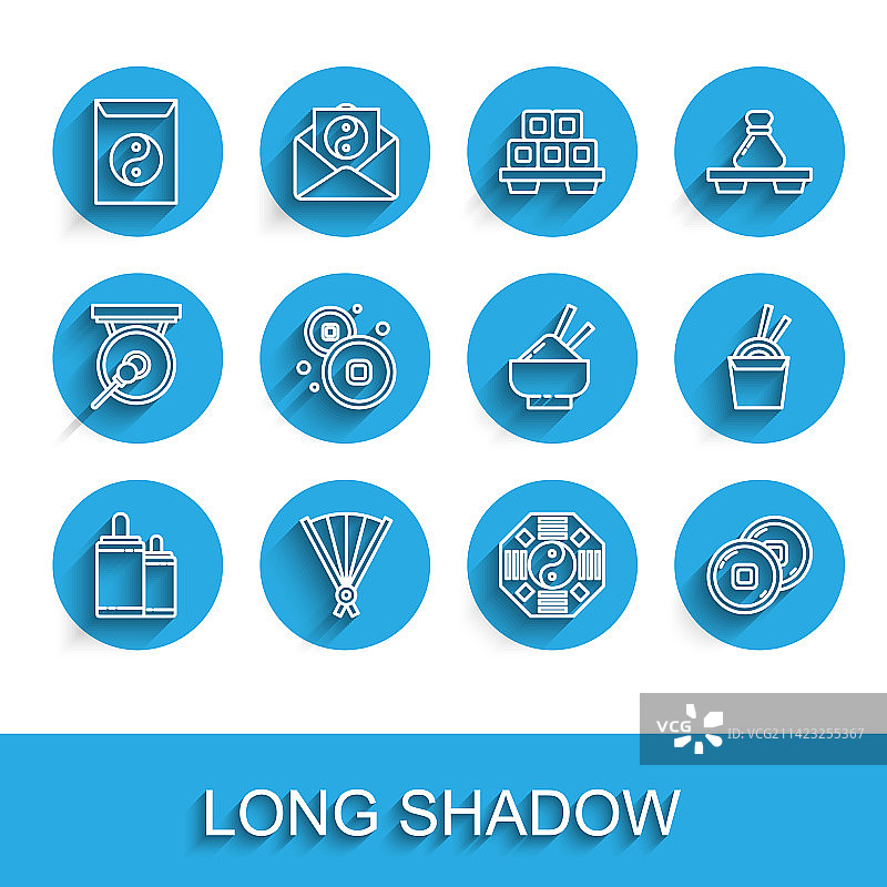 烟花折扇线条图标图片素材