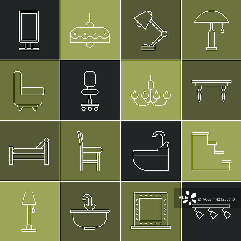 LED轨道灯和楼梯灯具图片素材