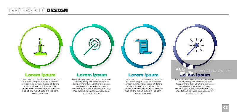 石头中的剑、魔杖与古代魔法图片素材