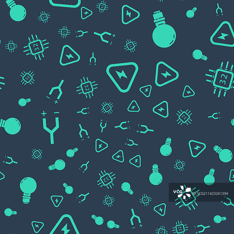 高压灯泡创意概念图片素材