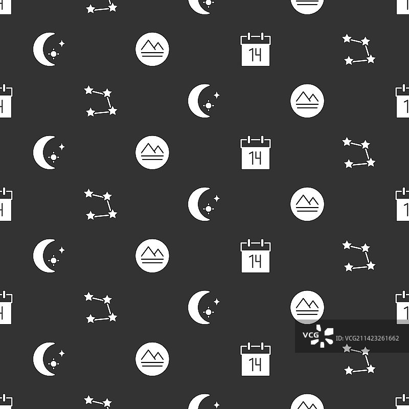 日历、星座、生肖、月亮图案图片素材